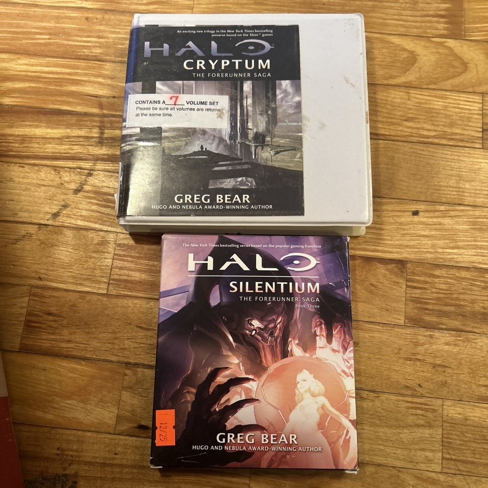 HALO Cryptum & Silentum The Forerunner Saga Audiobook (Greg Bear CDs) Unabridged